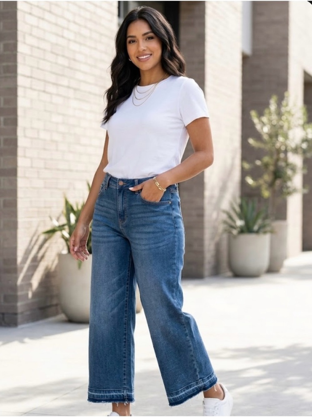 Wide Leg Blue Women’s Jeans